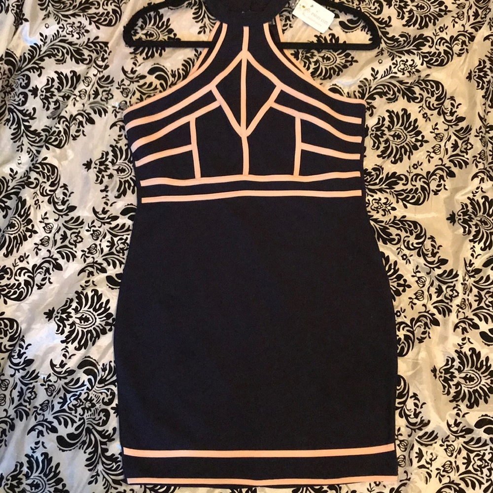 Bare shoulder dress
